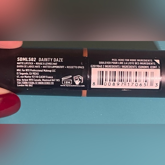 NYX suede matte lipstick in shade Dainty Daze - Picture 7 of 7